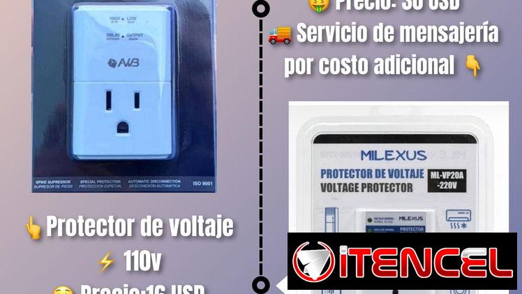 Extensión profesional y protectores de voltajes 110v y 220v