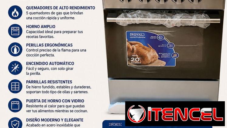 🔥 COCINA CON HORNO ROYAL 🔥