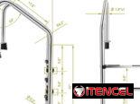 Escalera de piscina ✅️Acero inoxidable ✅️Nueva en caja ✅️Importada