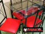 Juego de comedor de 4 sillas. Entrega a domicilio sin costo adicional en toda la habana.