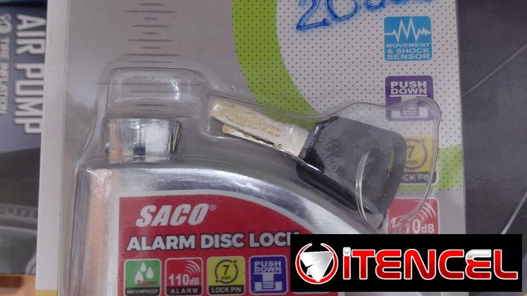 Candado de alarma para bicimotos