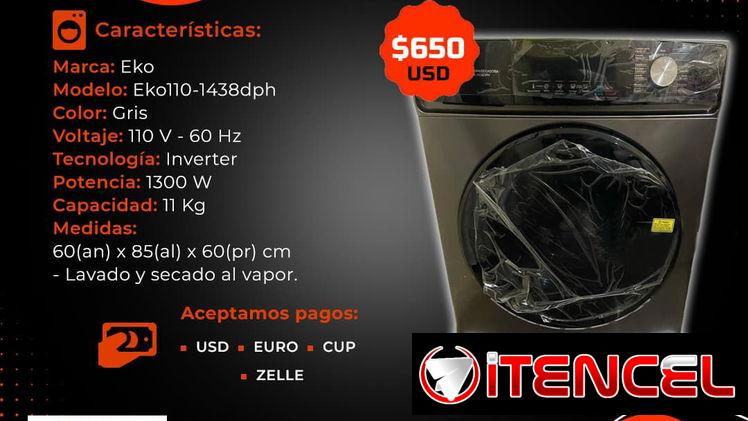 📣 11 KG 📣 LAVADORA EKO 11KG CARGA FRONTAL INVERTER. FACTURA Y GARANTÍA DE 1 AÑO. TLF 54833699
