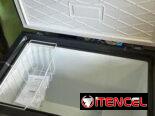 NEVERAS FREZZES DE 7 9 11.7 Y 16 PIES CÚBICOS GRISES DE ACERO INOXIDABLE NEW CAJA