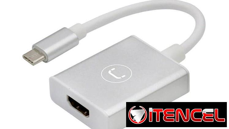 Adaptador Unno Tekno Tipo C A HDMI 4K Carcasa De Aluminio Plug & Play Compatible Multiplataforma