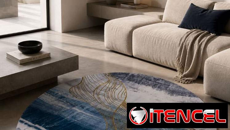 Alfombra redonda decorativa