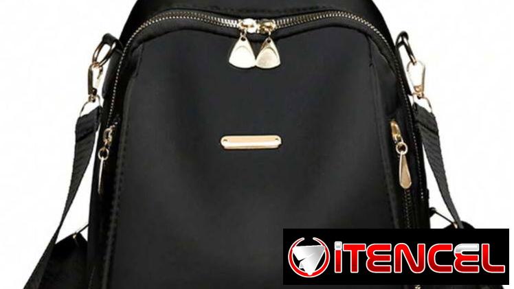 🎒 🎒 Mochila negra mediana