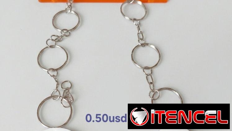 Llavero de acrilico sublimable con su herraje