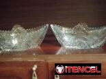 Dulceras y bomboneras de cristal tallado origen europeo