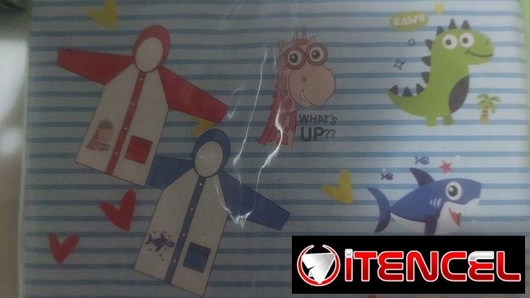 Capas de agua de color entero verde, para niñas y niños tallas L y XL