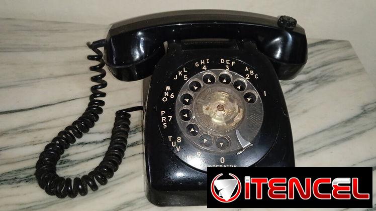 Teléfono antiguo de disco
