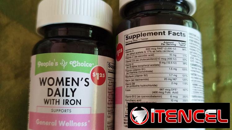 Vitaminas de mujer con suplemento de Hierro ( Prenatales)