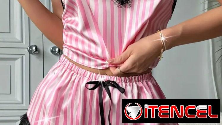 Pijamas de 2 piezas largos y cortos