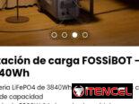 Estación de carga FOSSiBOT – 3840Wh /Batería LiFePO4 de 3840Wh. Más de 4000 ciclos con 80% de capacidad. Nueva