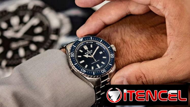 RELOJ DE LUJO SUIZO AUTOMATICO MARCA EDOX NEPTUNIAN (80120-3BUM-BUF) CRISTAL ZAFIRO , 44MM EN ACERO INOXIDABLE  58049738