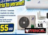 Split de 1 tonelada marca allnovu con kit de instalación