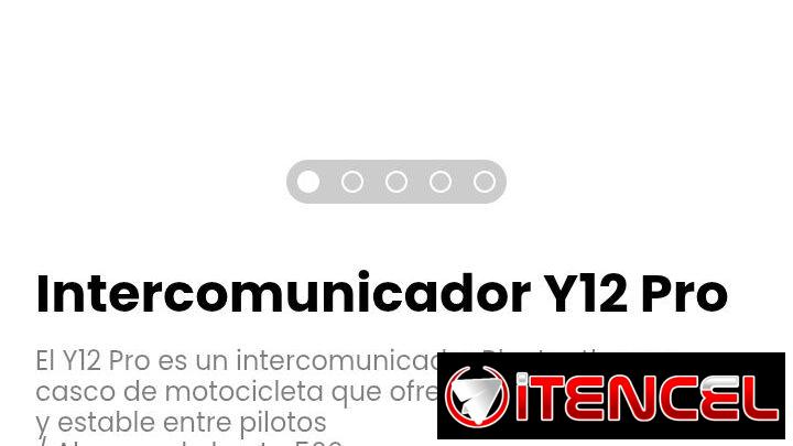 Intercomunicador Y12 Pro. Perfecto para mantenerte conectado, escuchar música o seguir el GPS