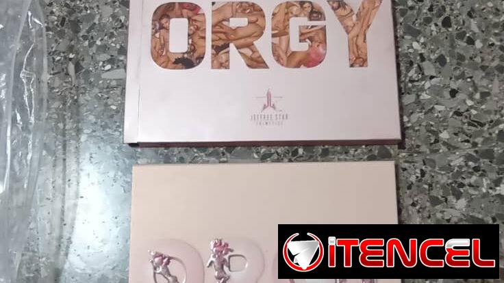 Paleta de Sombras, marca: Jeffree Star, modelo: Orgy, Original y Auténtico