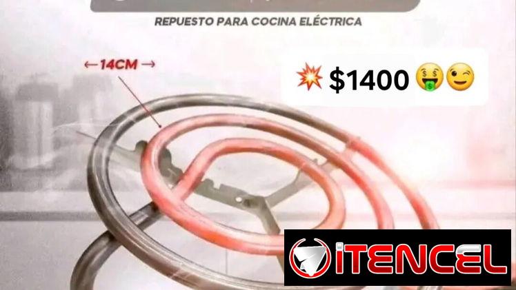 Resistencia eléctrica para cocina $1400