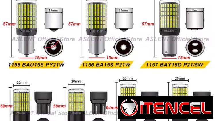 Bombillos LED de alta iluminación, de 1 filamento y 2 filamentos. Hay de varios sockets y colores. (12 USD cada pareja)