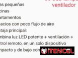 Lámpara led ventilador integrado