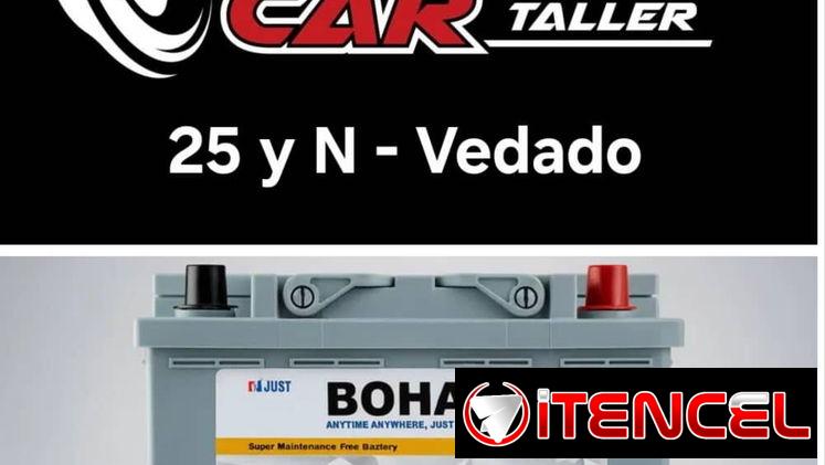 Baterías, neumáticos, llantas, audios