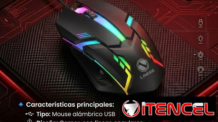 🪭🏴‍☠️Mouse RGB Color Negro – 💲10 USD🪆