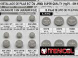 Baterias o pilas para reloj, alarmas, juguetes, termómetros, Pesas o básculas, computadoras, Lámparas, ventilador y mas