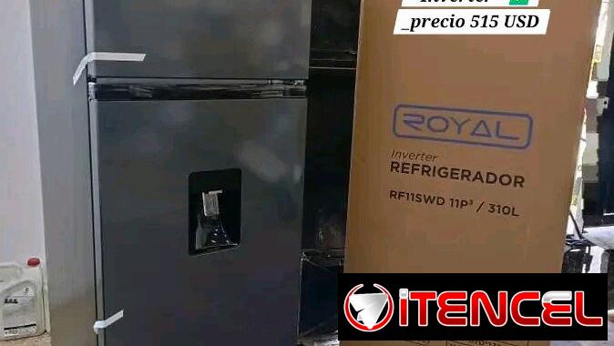 *Refrigerador Royal de 11 pies³👣* *Congelación seca*✅️ *Inverter* ✅️   – Precio 515 USD