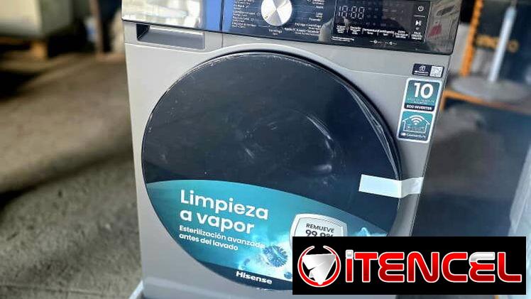 LAVADORA AUTOMÁTICA SECADO AL VAPOR MARCA HISENSE  15KGS  MEDIDAS:600X610X850 680usd CON TRANSPORTE INCLUIDO PARA ALGUNO