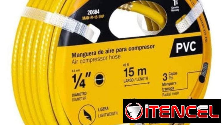 Manguera para compresores 15m Pvc .   45 Usd