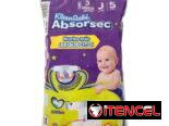 Culeros o Pañales unisex – J5 – Absorsec Kleen Bebé (3 U), Toallitas húmedas