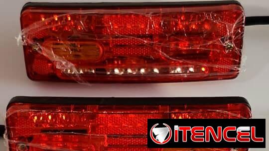 Focos y gomas con llantas de triciclo