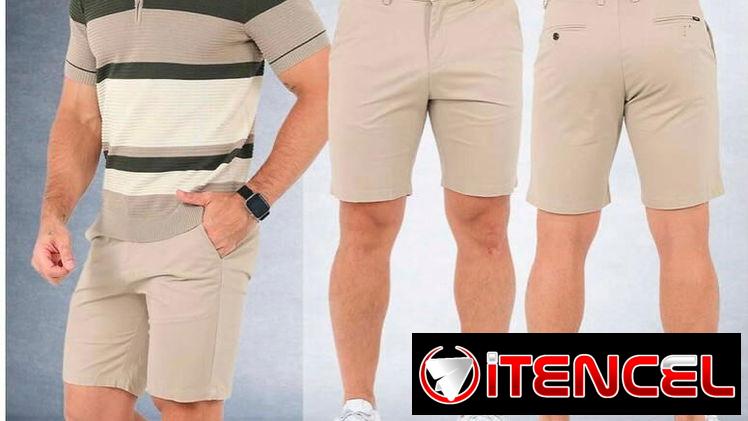 Bermuda de vestir de hombre.