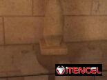 Juego de mesa con espejo y estatuilla italiana