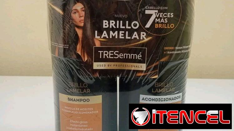 Juego de Shampoo y Acondicionador Tresemmé de 1 litro cada pomo.