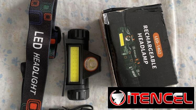Lámpara recargable para la cabeza Headlamp
