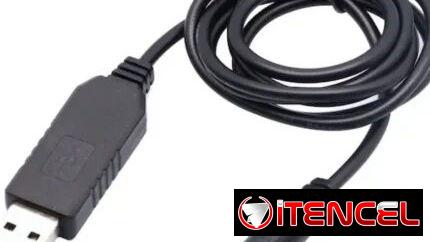 cable USB de refuerzo (boost) diseñado para convertir una fuente de alimentación USB de 5V a 12V