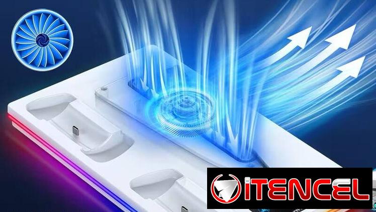 ☎️53544655 🛵 Entrega Disponible ⭐ Base multifuncional con sistema de enfriamiento para PS5⭐