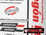 Cemento cola blanco y gris