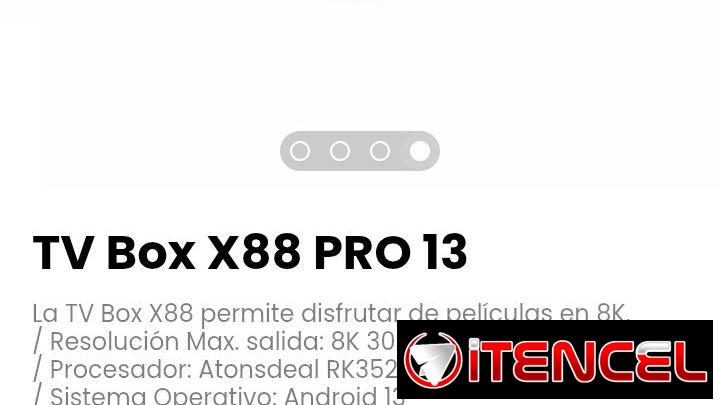 TV Box X88 PRO 13. Permite disfrutar de películas en 8K.