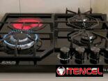 *Cocina de empotrar Milexus 3 quemadores de gas con encendido de magneto y un quemador infrarrojo*  – Precio 165 USD
