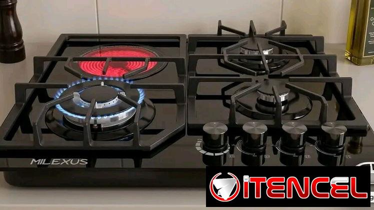 *Cocina de empotrar Milexus 3 quemadores de gas con encendido de magneto y un quemador infrarrojo*  – Precio 165 USD