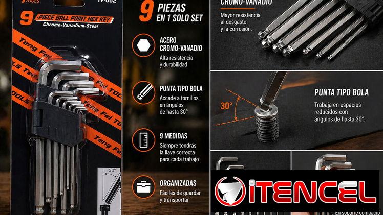 Llaves de Allen: Set de 9 llaves, nuevo en su caja 🧰✨
