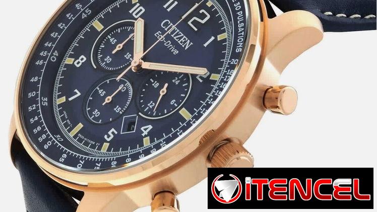 CITIZEN ECODRIVE CRONOGRAFO (CA4503-00L) PARA HOMBRE ,44MM , MANILLA DE PIEL AZUL CON ESFERA AZUL , A ESTRENAR  58049738