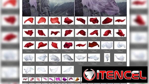 🤩 Packs Profesionales de Extensiones de Telas para Edición de Fotos de Quince, Bodas, Moda,Artistas, etc