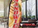 Indicadores de ubicación de expendio de sandwiches