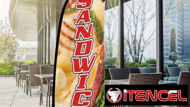 Indicadores de ubicación de expendio de sandwiches