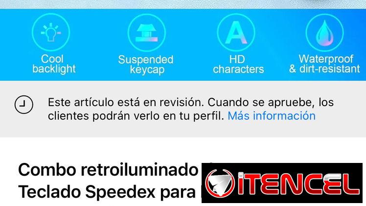 ✅Combo retroiluminado de Mouse y Teclado Speedex para PC. Nuevo en caja, usted lo estrena. Garantía 15 días.