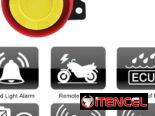 Sistema de alarma de alta potencia para motocicleta