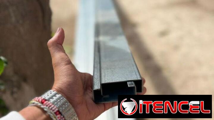 Purles galvanizados de 2 .50 m x 7 cm de ancho xy 2 .05 de grosol